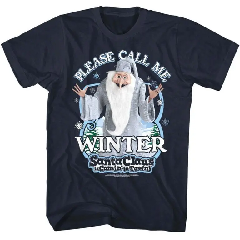Santa Claus is Comin’ to Town Call Me Winter Warlock Men’s T Shirt