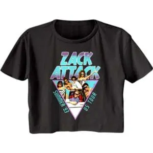 Saved by the Bell Zack Attack Summer 93 Crop Top