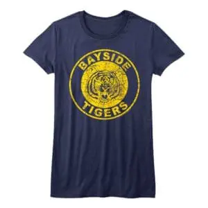 Saved by the Bell Bayside Tigers Women's Navy T Shirt