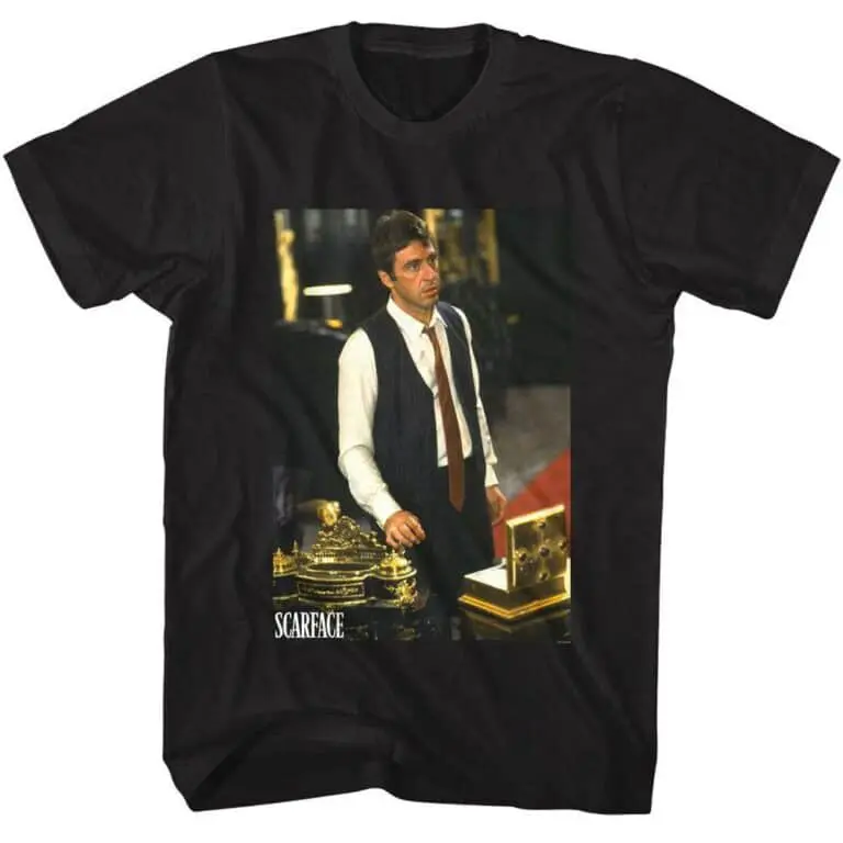 Scarface Gold Desk Accessories Men’s T Shirt