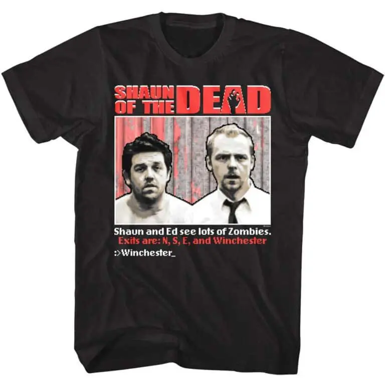 Shaun of the Dead Zombie Video Game Men’s T Shirt