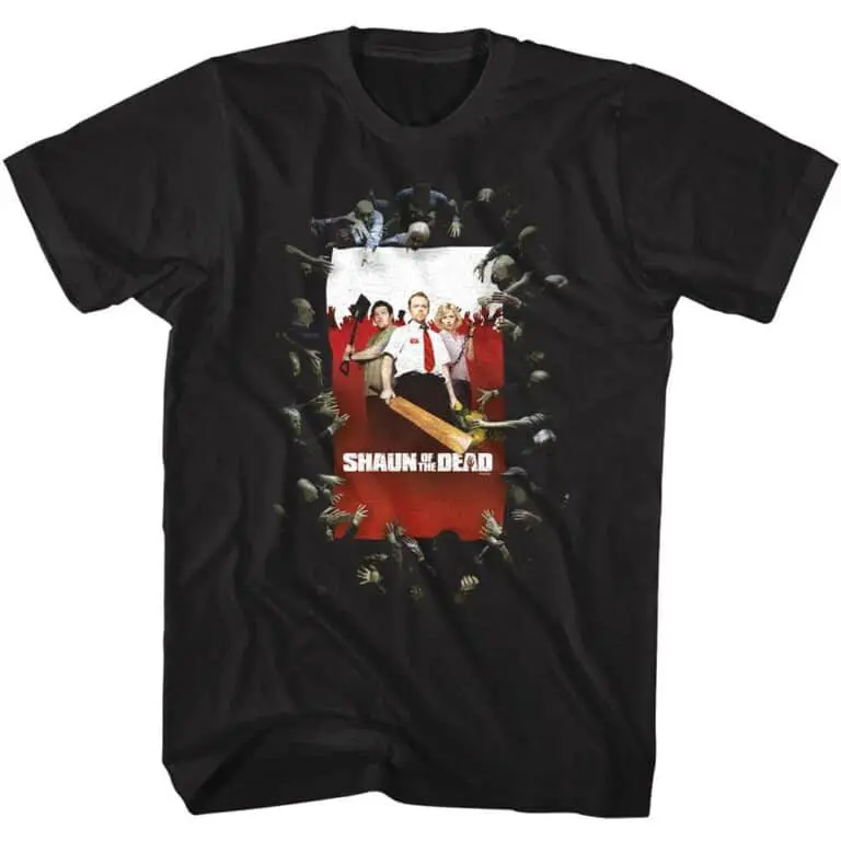 Shaun of the Dead Zombie Attack Men’s T Shirt