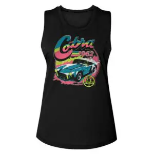 Shelby Cobra 1962 Neon Roadster Women’s Tank
