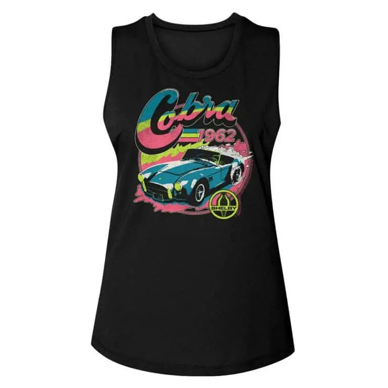 Shelby Cobra 1962 Neon Roadster Women’s Tank