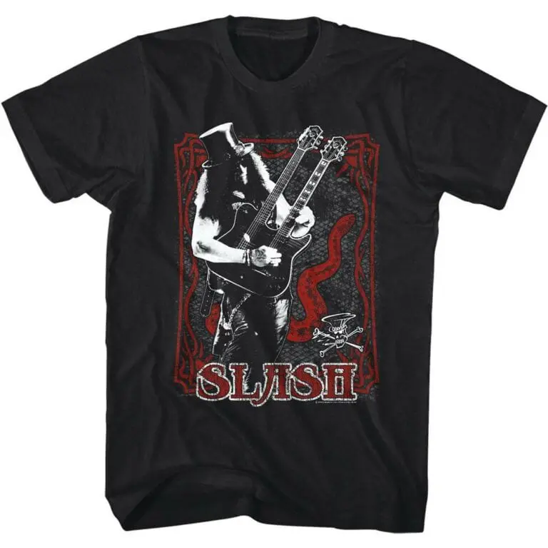 Slash Doubleneck Guitar Men’s T Shirt
