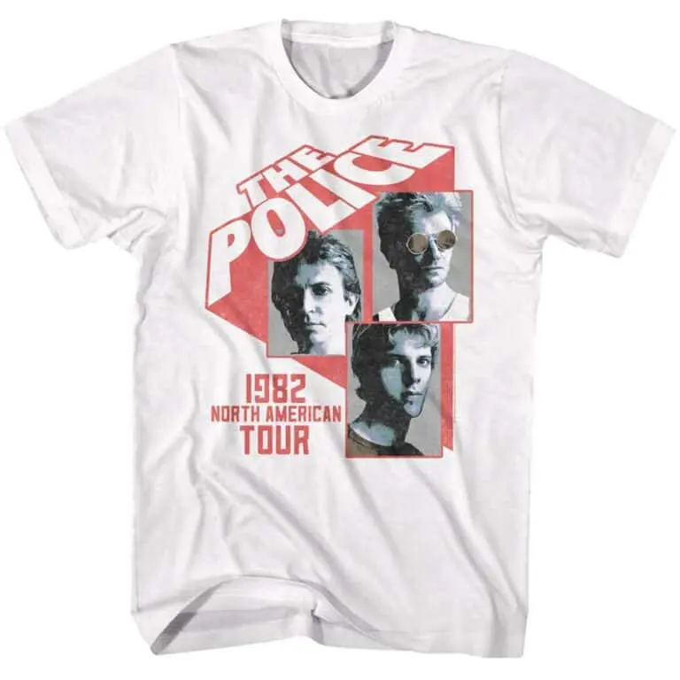 Sting & The Police North American Tour 1982 Men's T Shirt