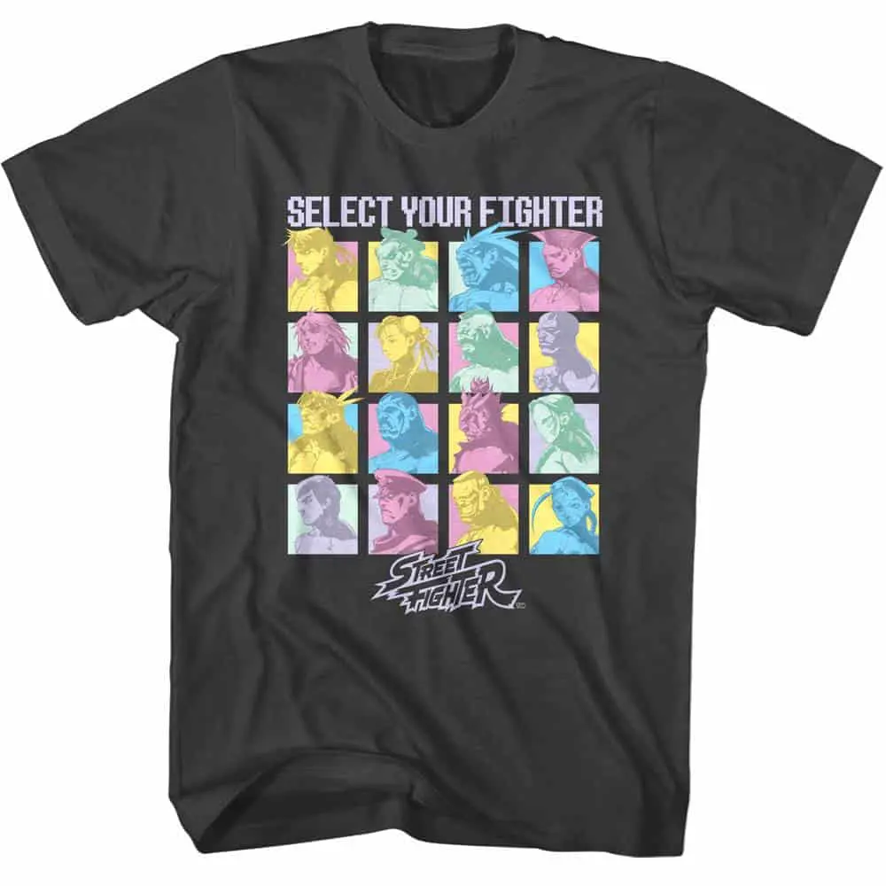 Street Fighter Pastel Colorblock Select T-Shirt