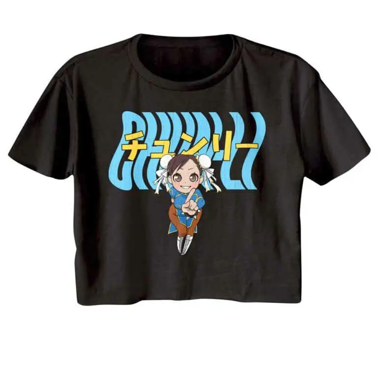 Street Fighter Chun-Li Chibi Crop Top