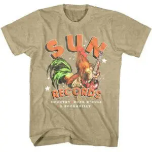 Sun Records Rooster on Guitar T-Shirt