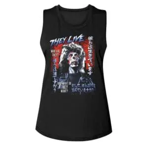 They Live Japanese Movie Poster Women’s Tank