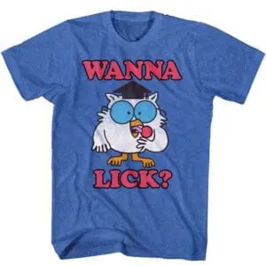 Tootsie Roll Pops Mr Owl Wanna Lick Men’s T Shirt