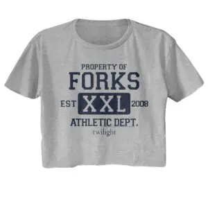 Twilight Forks Athletics Dept XXL Women’s Crop Top