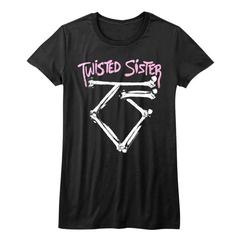 Twisted Sister Vintage Bones Logo Women’s T Shirt