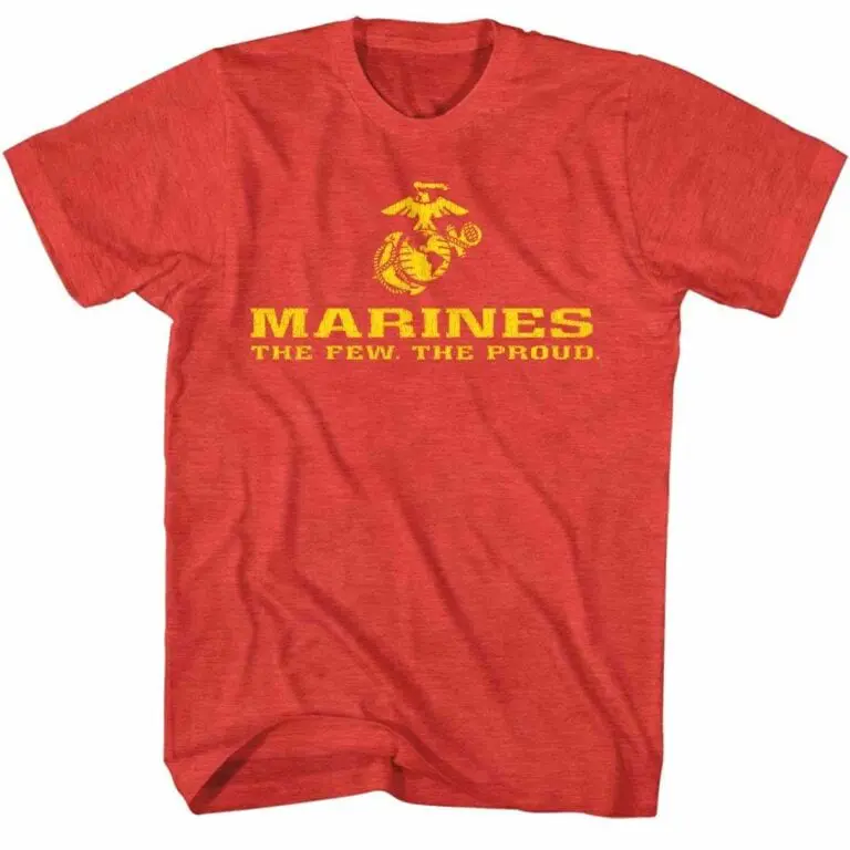 US Marines Logo The Few The Proud Red Men's T Shirt