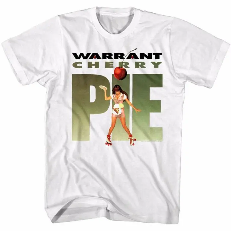 Warrant Cherry Pie Men’s White T Shirt