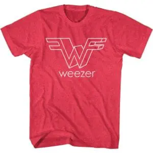 Weezer 3D Logo Red Album Men’s T Shirt