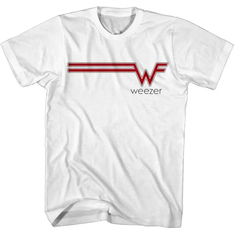 Weezer Striped Logo Men’s T Shirt