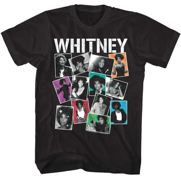 Whitney Houston Polaroids Men’s T Shirt
