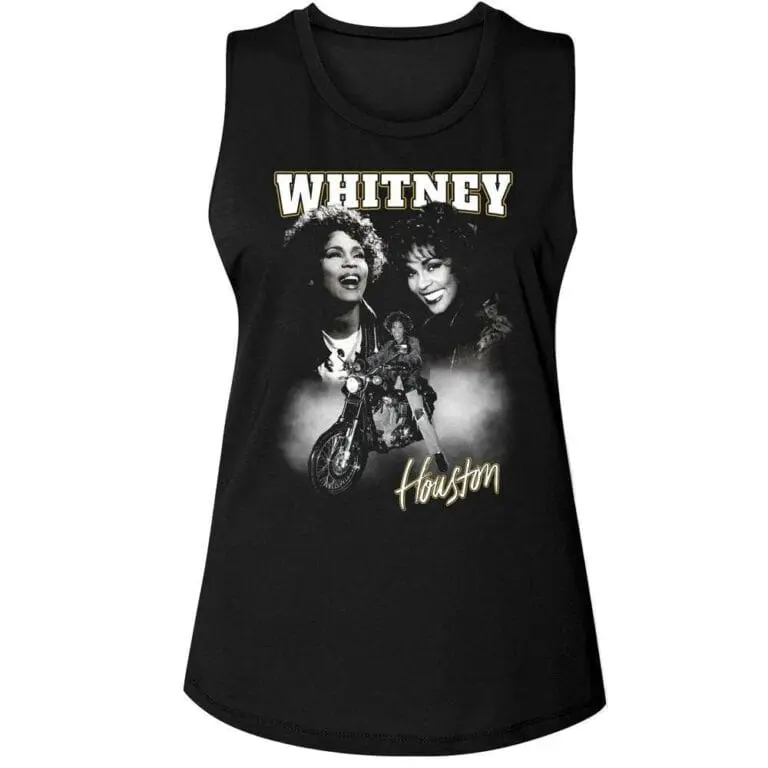 Whitney Houston Motorcycle Montage Women’s Tank