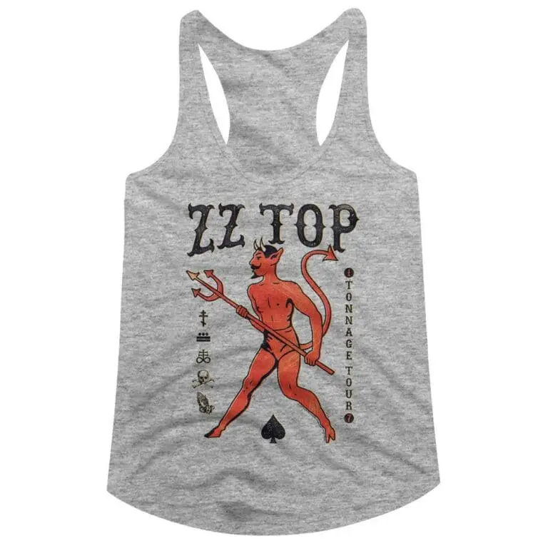 ZZ Top Tonnage Tour Satan Women’s Tank Top