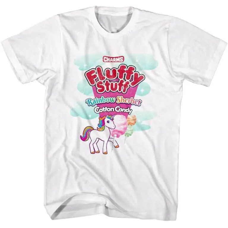 Charms Fluffy Stuff Rainbow Sherbert Men’s T Shirt