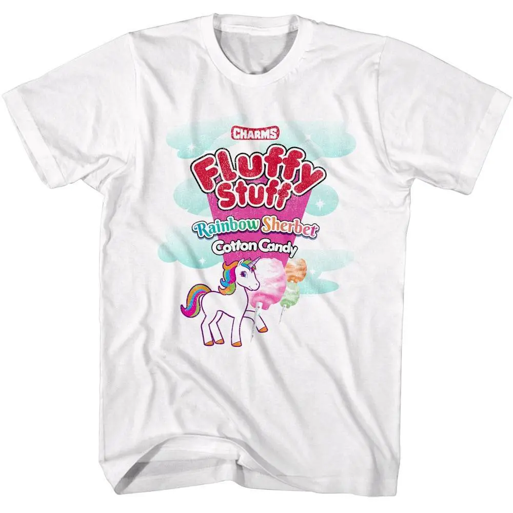 Charms Fluffy Stuff Rainbow Sherbert Men’s T Shirt