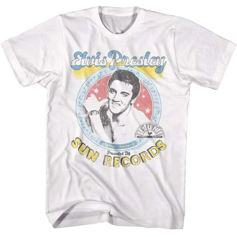 Elvis Presley presented by Sun Records Men’s T Shirt