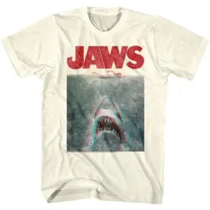 Jaws Shark Movie in Terrifying 3D Men’s T Shirt