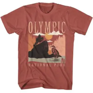 Olympic Sea Stack Heron Men’s T Shirt