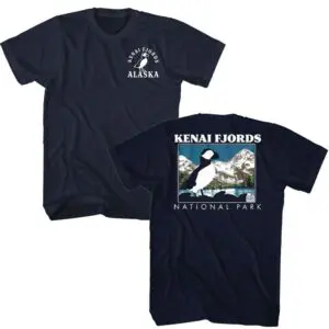 Kenai Fjords Puffin Winter Bird Men’s T Shirt