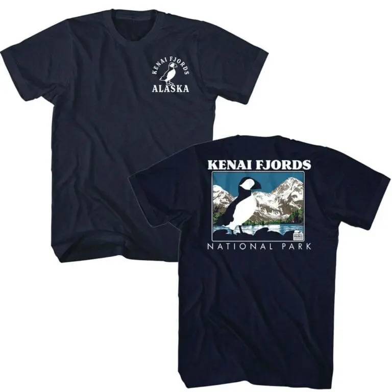 Kenai Fjords Puffin Winter Bird Men’s T Shirt
