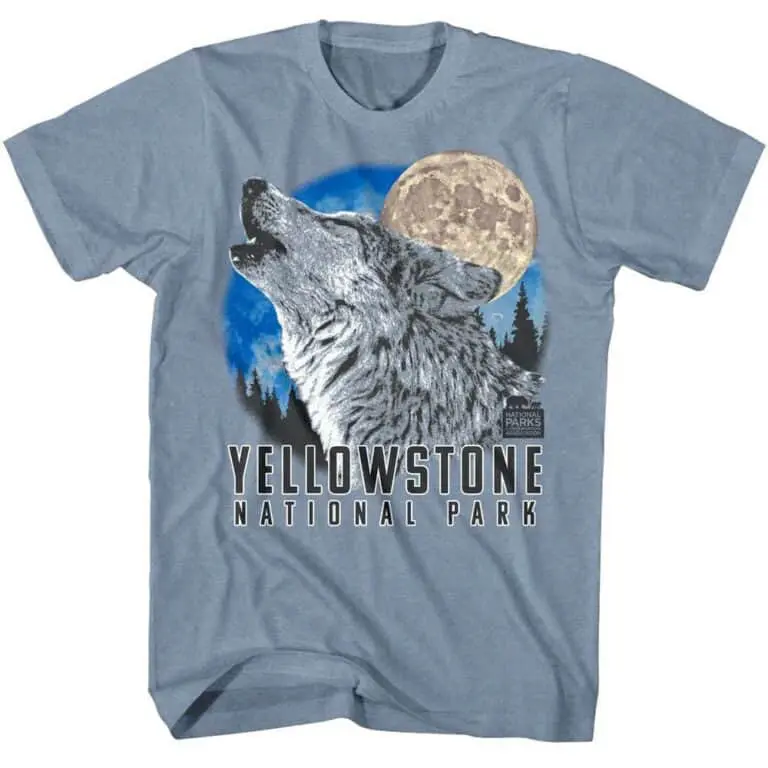 Yellowstone Howling Wolf Men’s T Shirt