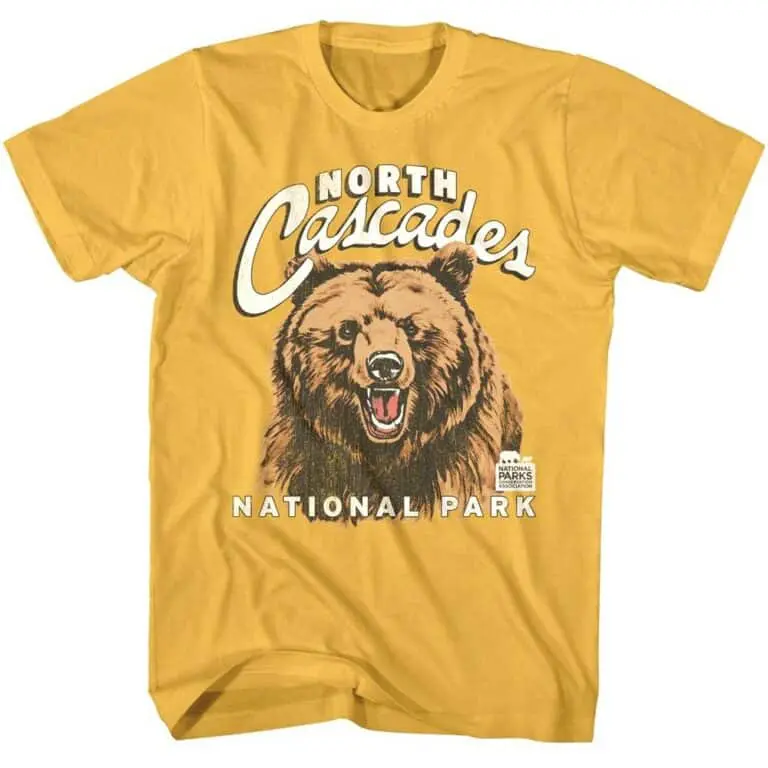North Cascades Grizzly Bear Men’s T Shirt