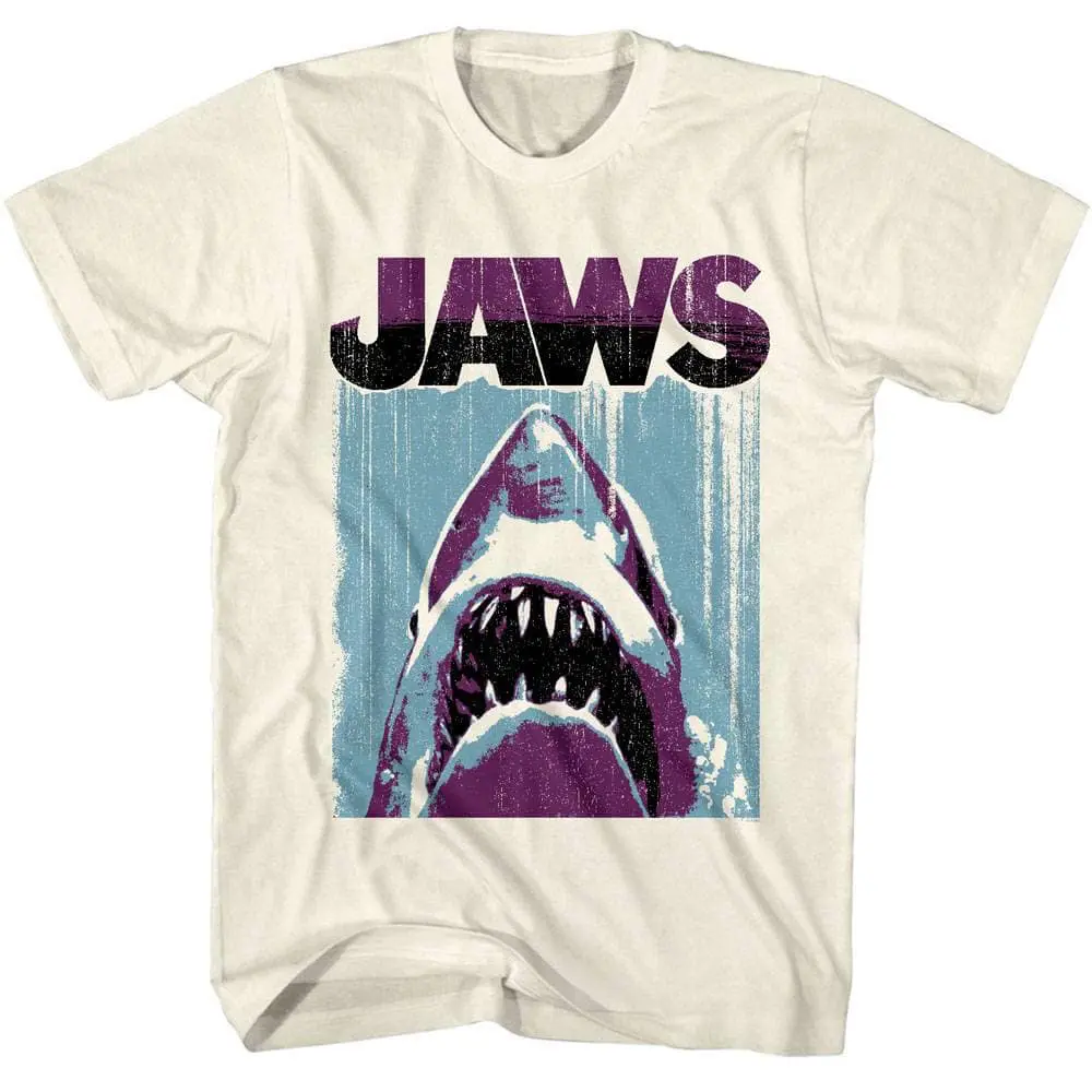 Jaws Deep Purple Shark Men’s T Shirt
