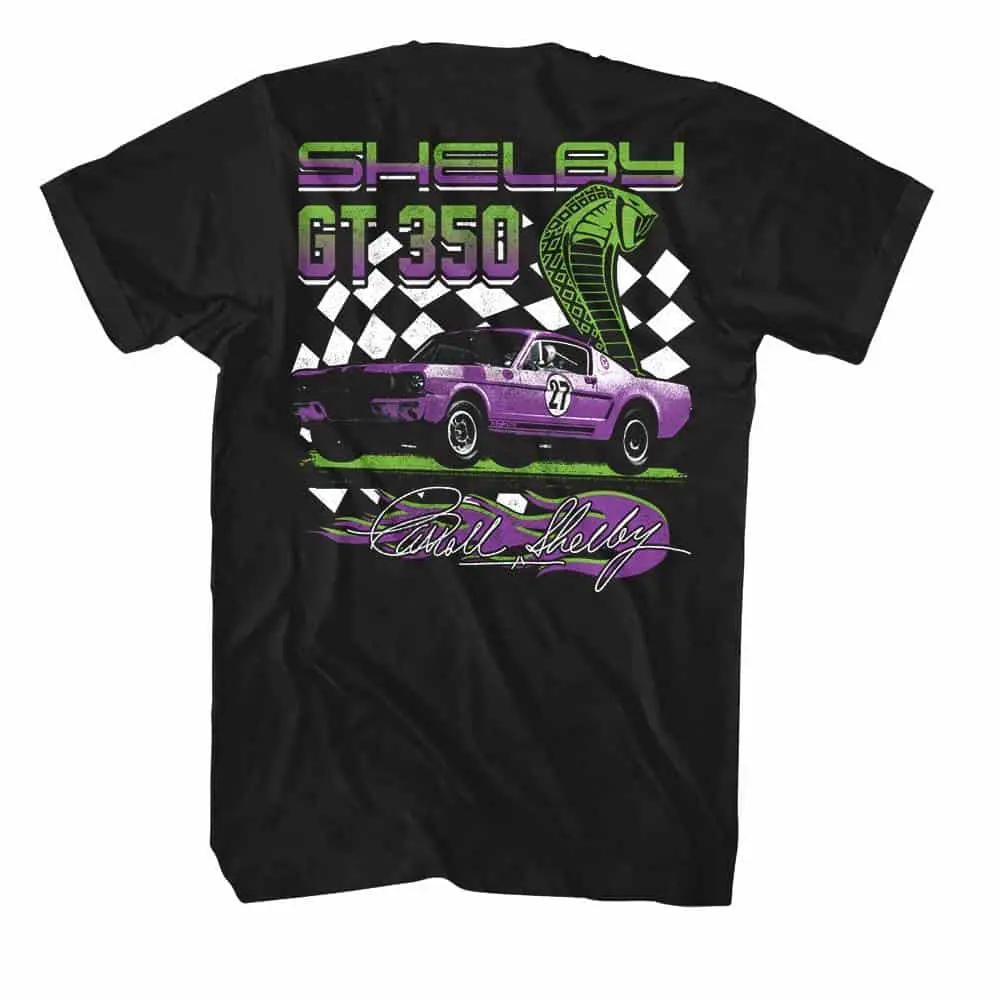 Shelby GT 350 Checkered Flag Men’s T Shirt