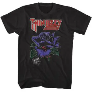 Thin Lizzy Black Rose Men’s T Shirt