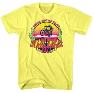 On Any Sunday 71 Sunset Cactus Jump Men’s T Shirt