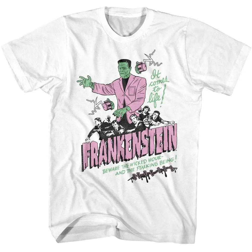 Frankenstein Comes to Life Men’s T Shirt