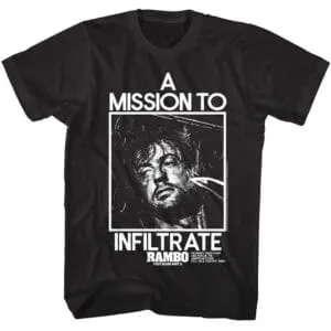 Rambo Mission To Infiltrate Men’s T Shirt
