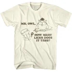 Tootsie Roll How Many Licks Mr Owl Men’s T Shirt