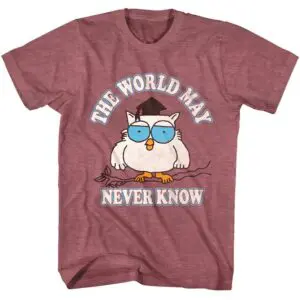 Tootsie Pop Owl World May Never Know Men’s T Shirt