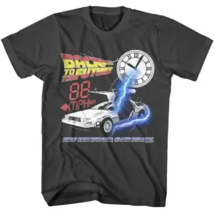 Back To The Future Clock Hits 88mph Men's T Shirt