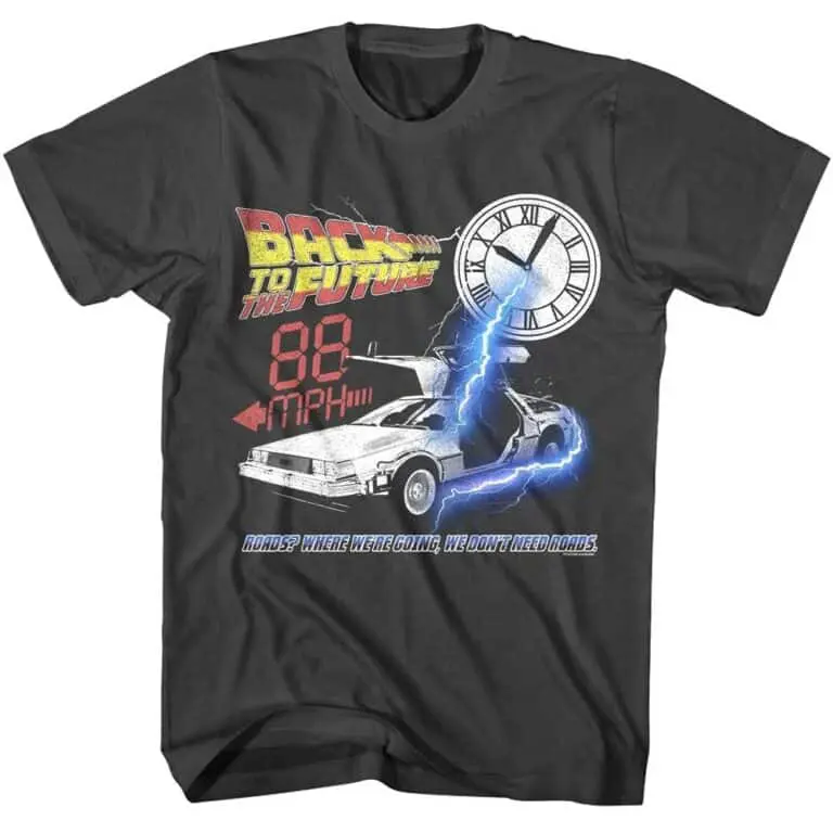 Back To The Future Clock Hits 88mph Men's T Shirt