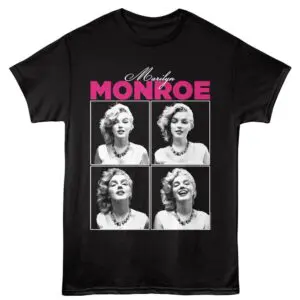 Marilyn Monroe Candid Portrait Men?s Black T Shirt