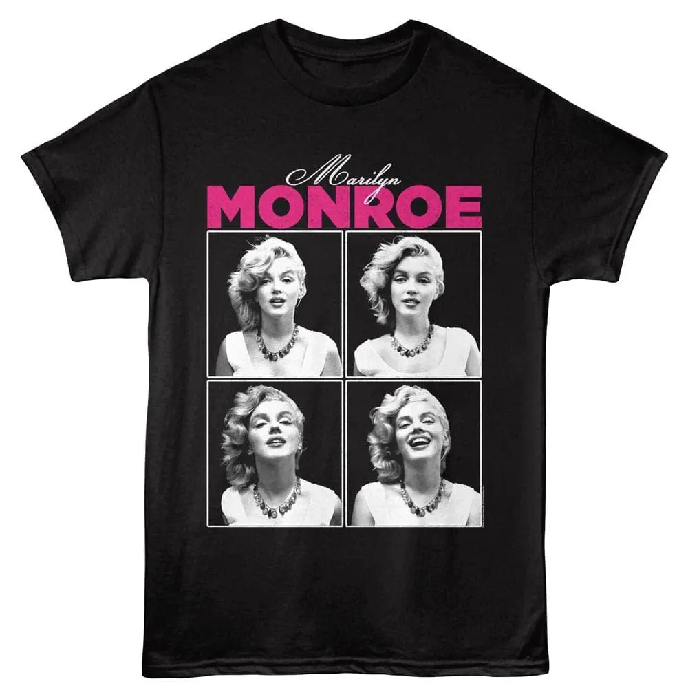 Marilyn Monroe Candid Portrait Men?s Black T Shirt