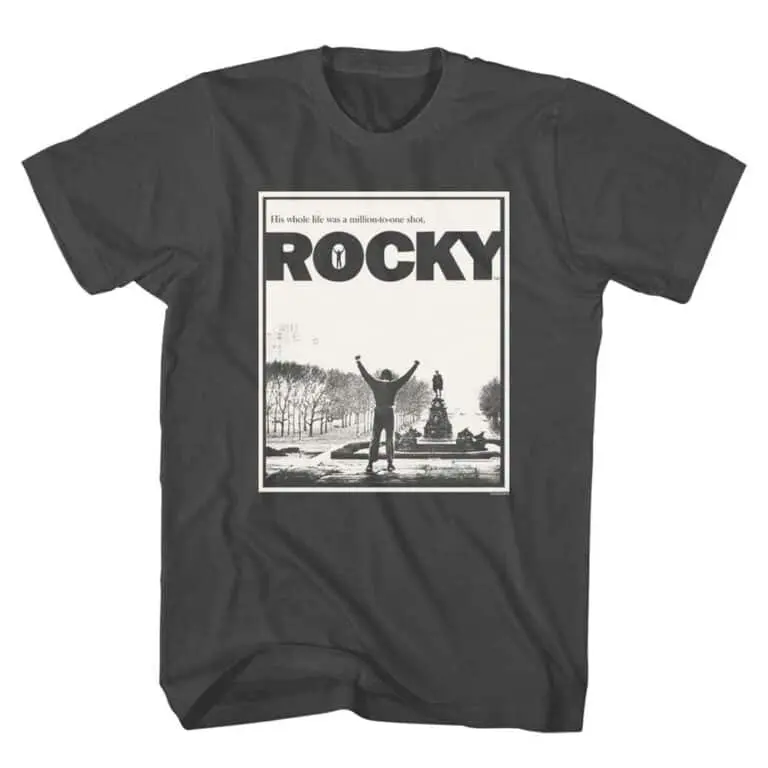 Rocky Million To One Shot Victory Men's T Shirt Charcoal