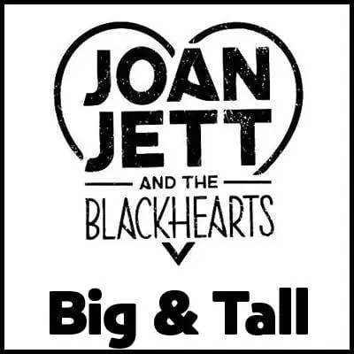 Joan Jett & the Blackhearts Big & Tall T-Shirts