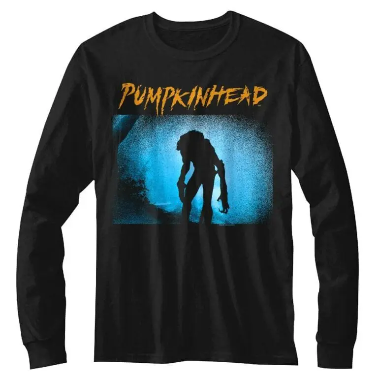 Pumpkinhead Demon Silhouette Long Sleeve T Shirt
