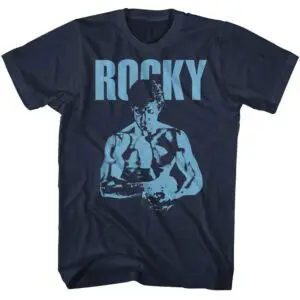 Rocky Shadow Wrapper Men’s T Shirt Navy