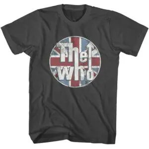 The Who Vintage Union Jack Logo Men’s T Shirt